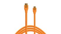 TetherPro H2C15-ORG - TetherPro HDMI Mini to HDMI 2.0, 15' (4.6m), High-Visibility Orange
